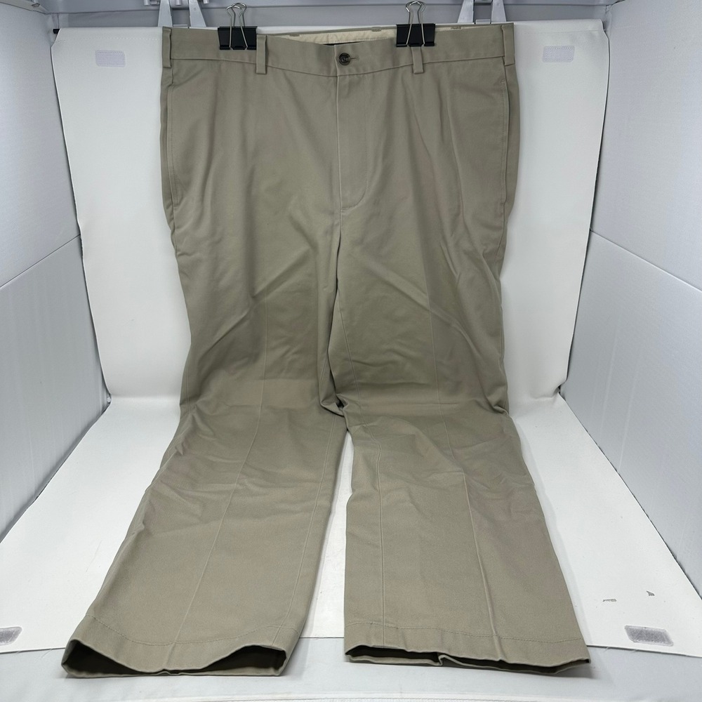 Brooks Brothers Chino Mens 36x32 Tan Clark Advantage Flat Front Khaki Pants